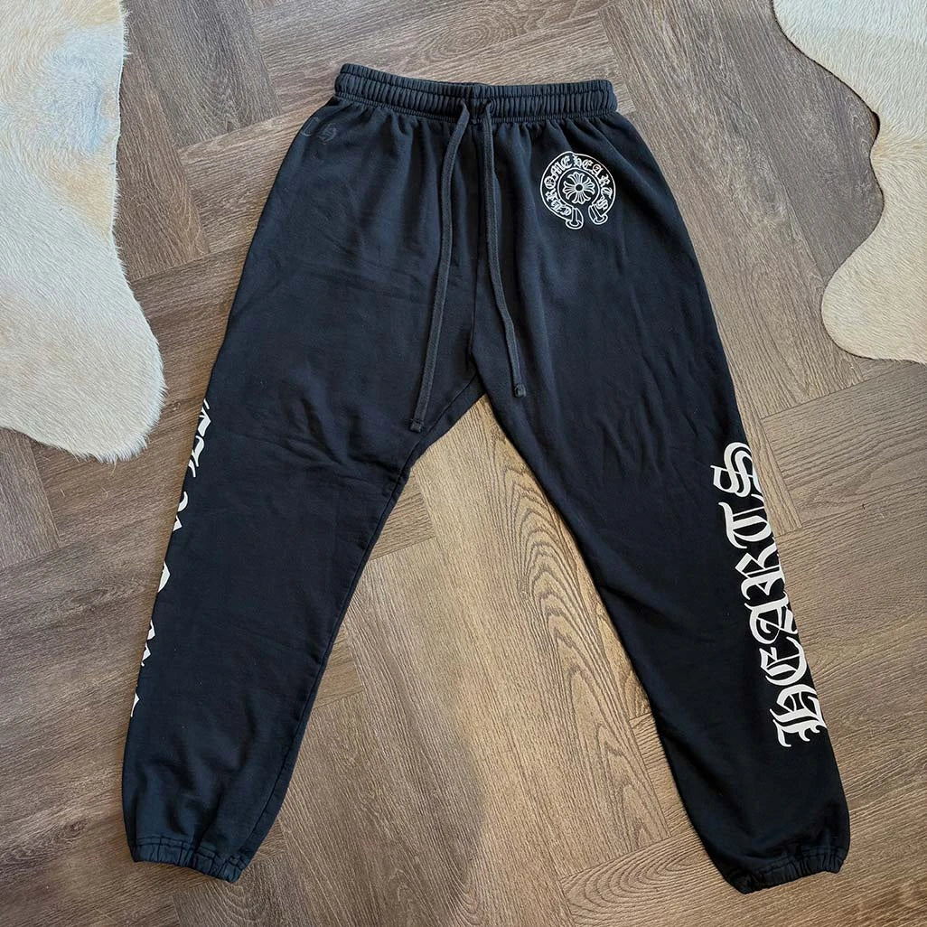 Chrome Hearts Horse Shoe Logo Sweatpants Black