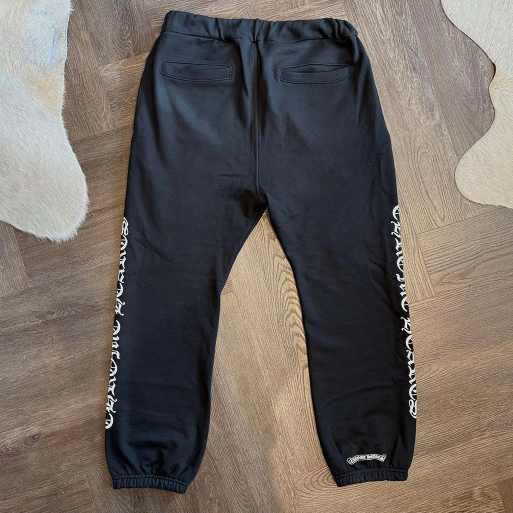 Chrome Hearts Black White Logo Sweatpants