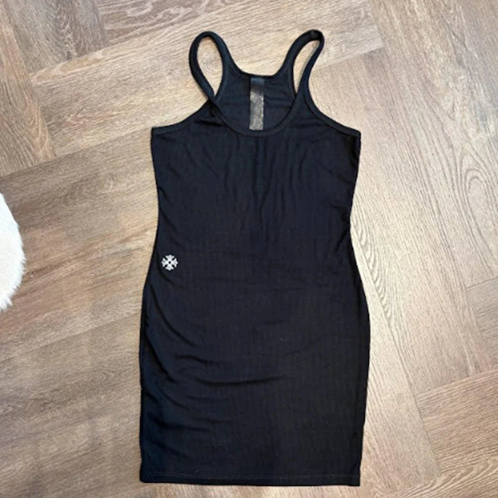 Chrome Hearts Black Cotton Tank Top Dress