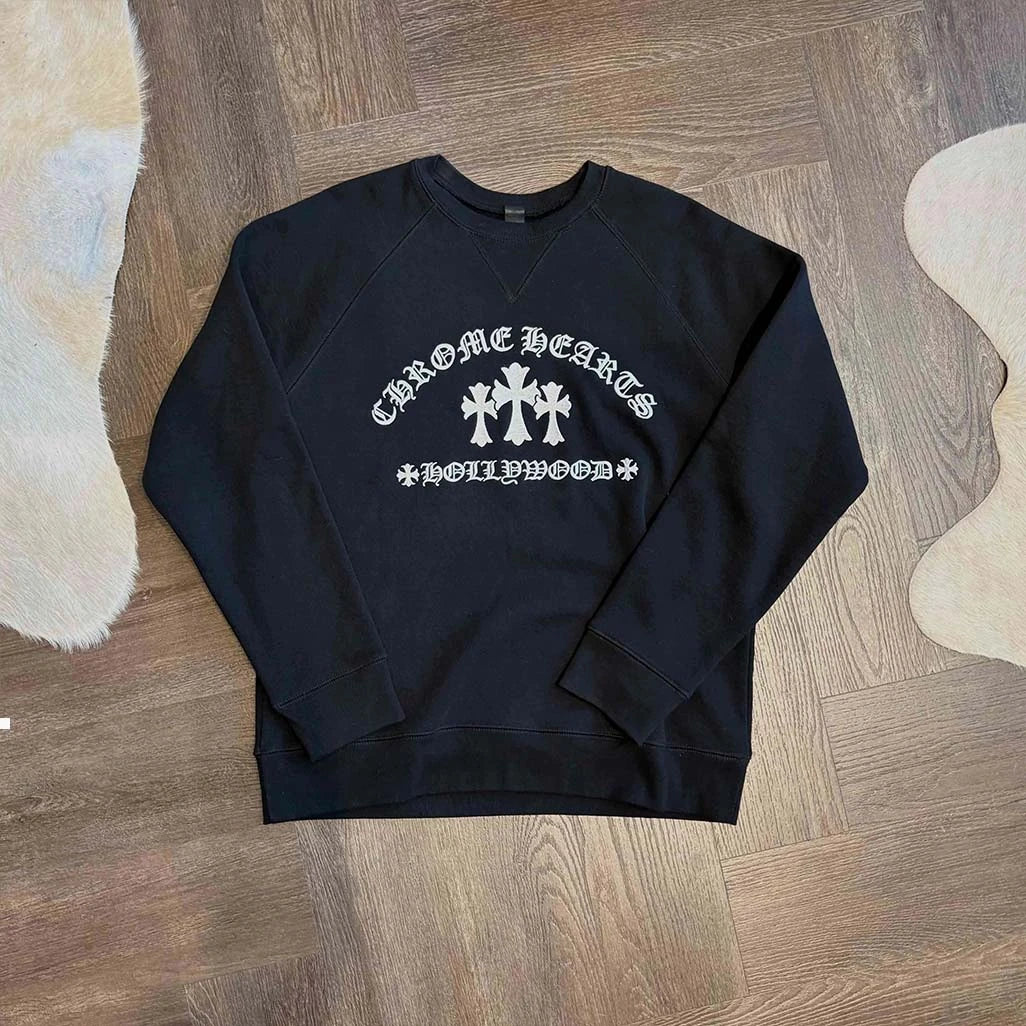 Chrome Hearts Triple Cross Black Sweatshirt
