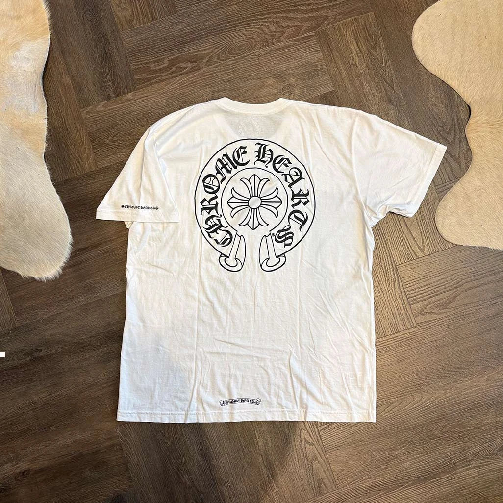 Chrome Hearts Horse Shoe White T-Shirt