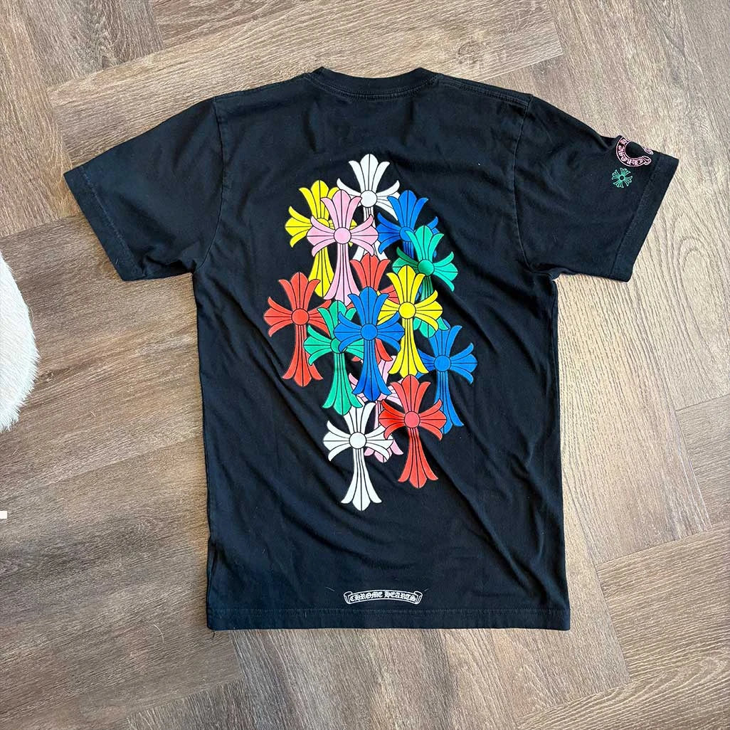 Chrome Hearts Mulit Colour Cross Patch T-Shirt