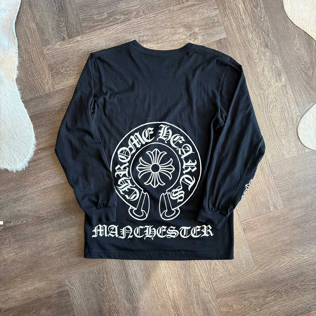 Chrome Hearts Manchester Horseshoe Black L/S Shirt