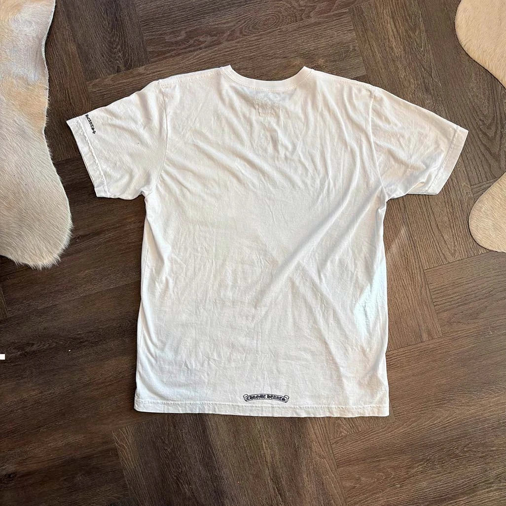 Chrome Hearts Neck Logo White T-Shirt