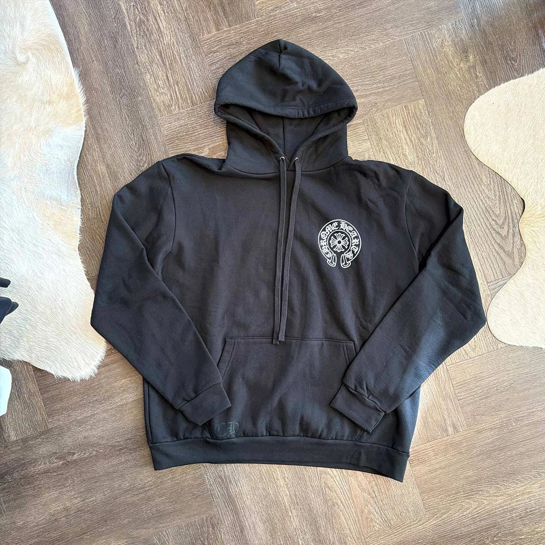 Chrome Hearts Black Horseshoe Hoodie London