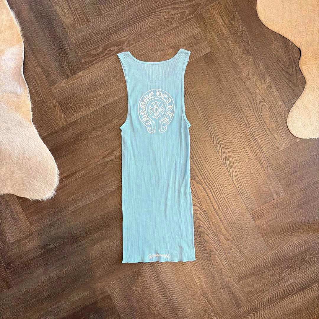 Chrome Hearts Baby Blue Rib Tank