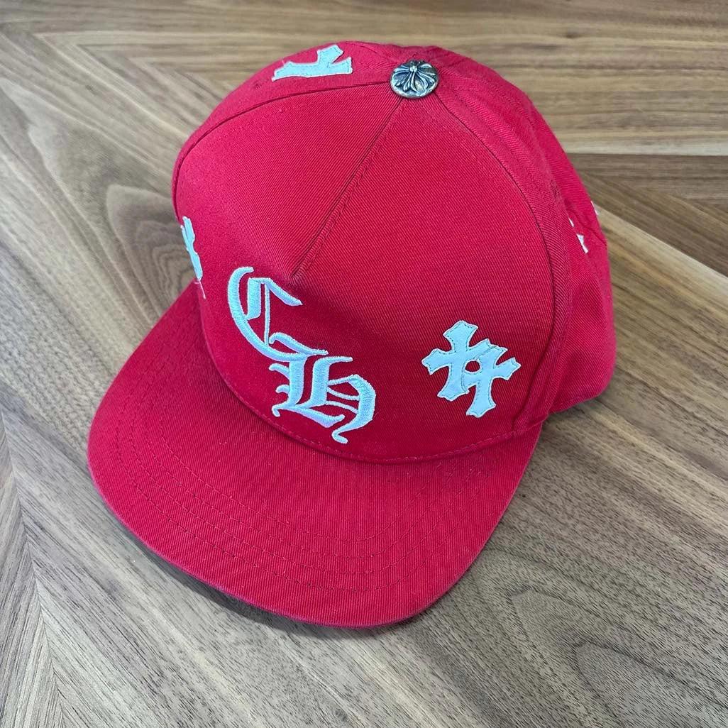Chrome Hearts Red Multi Patch Cap