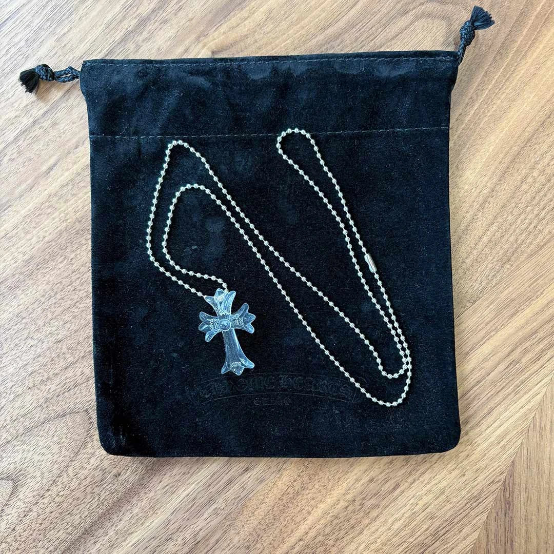 Chrome Hearts Clear Silicone Cross Necklace