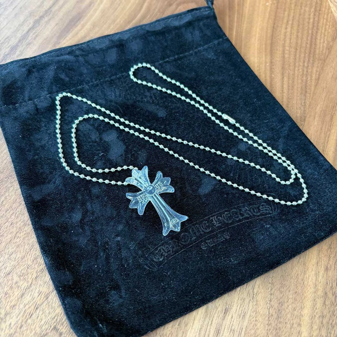 Chrome Hearts Clear Silicone Cross Necklace