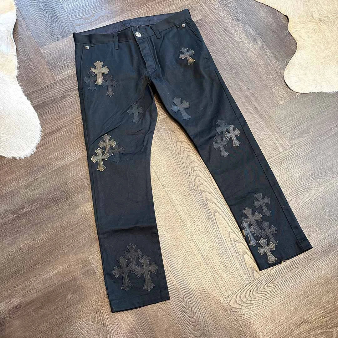 Chrome Hearts Black Camo Jeans 40 Patches