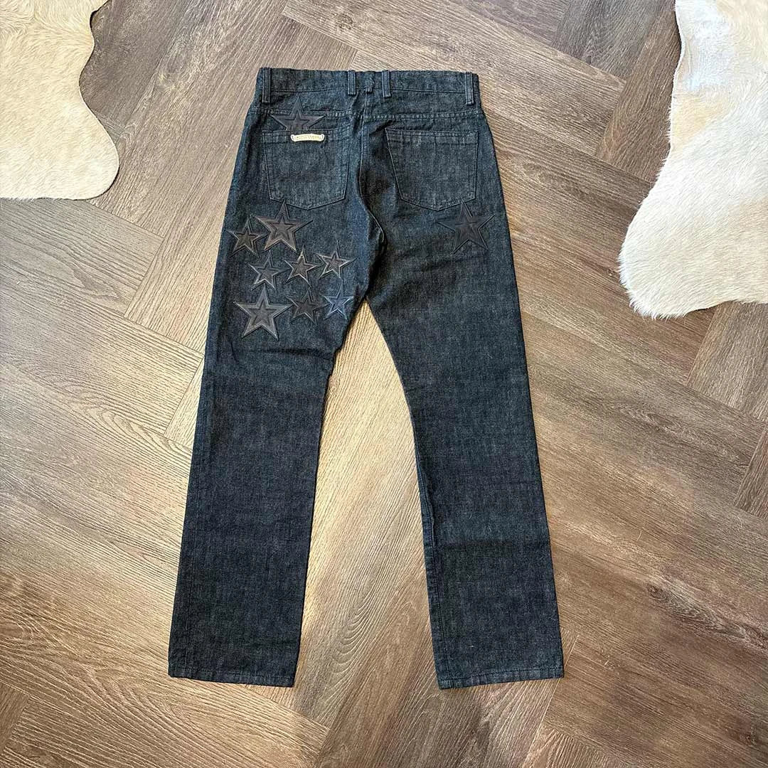 Chrome Hearts Star Black Denim Jeans