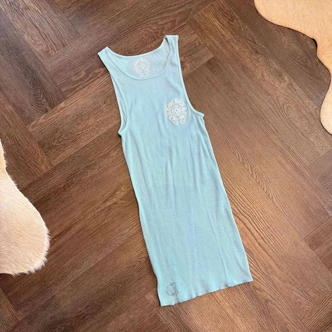 Chrome Hearts Baby Blue Rib Tank