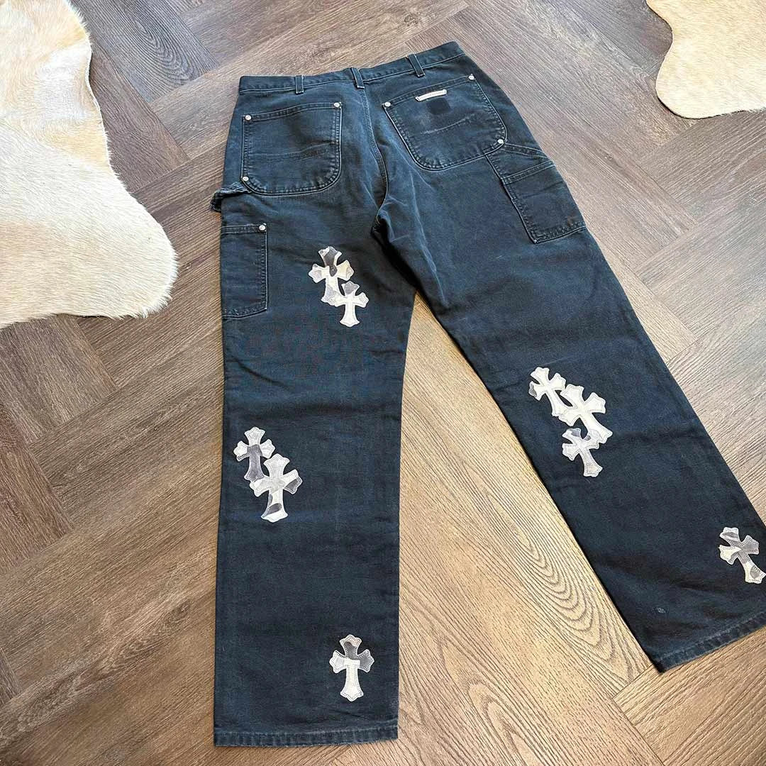 Chrome Hearts Sex Record Grey Denim White Camo Patch