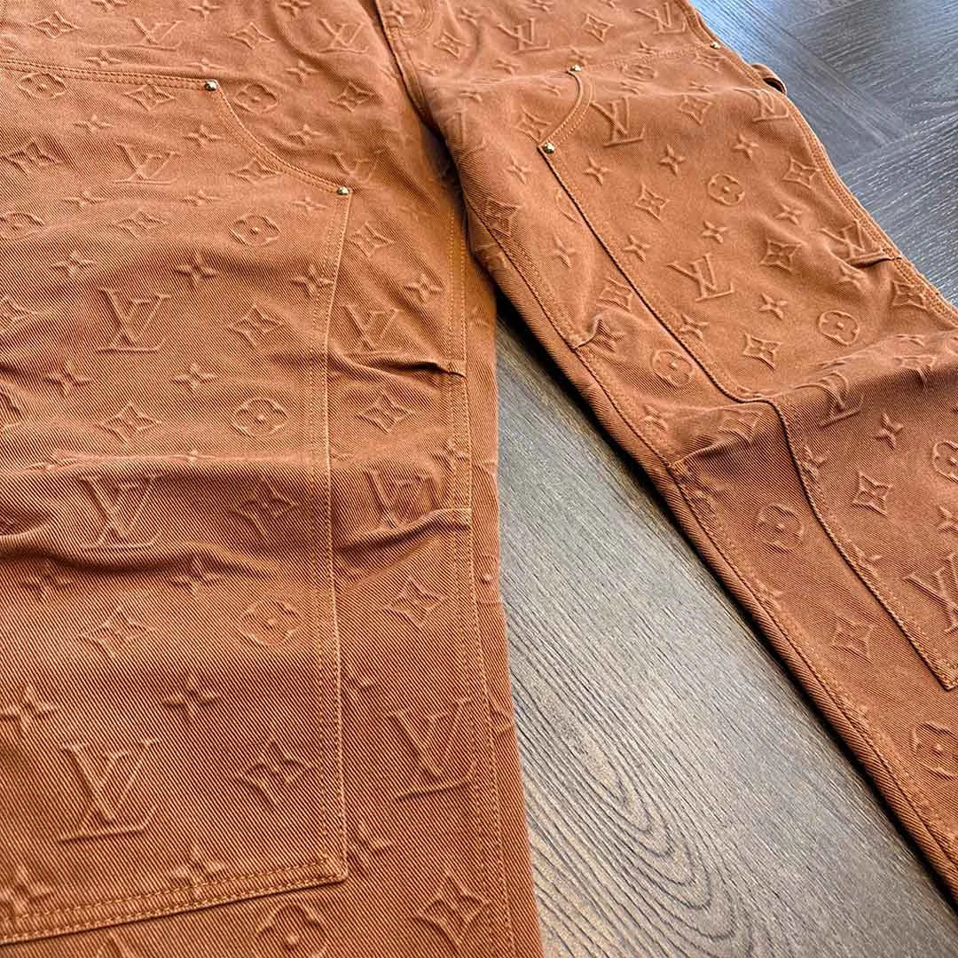 Louis Vuitton Brown Monogram Jeans