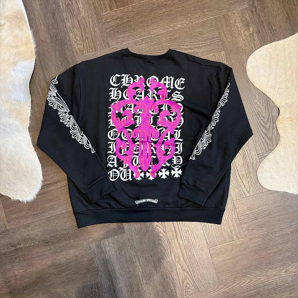 Chrome Hearts Eye Chart Dagger Longsleeve T-shirt Black