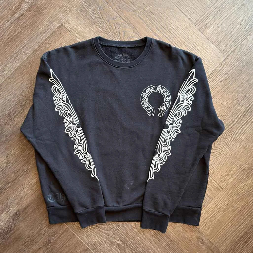 Chrome Hearts Floral Horseshoe Sweatshirt