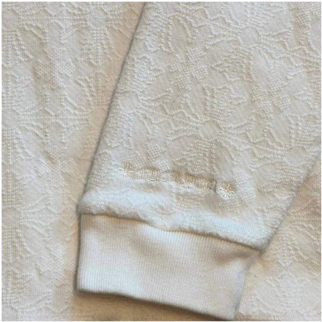 Chrome Hearts Cotton Monogram White Pullover Hoodie