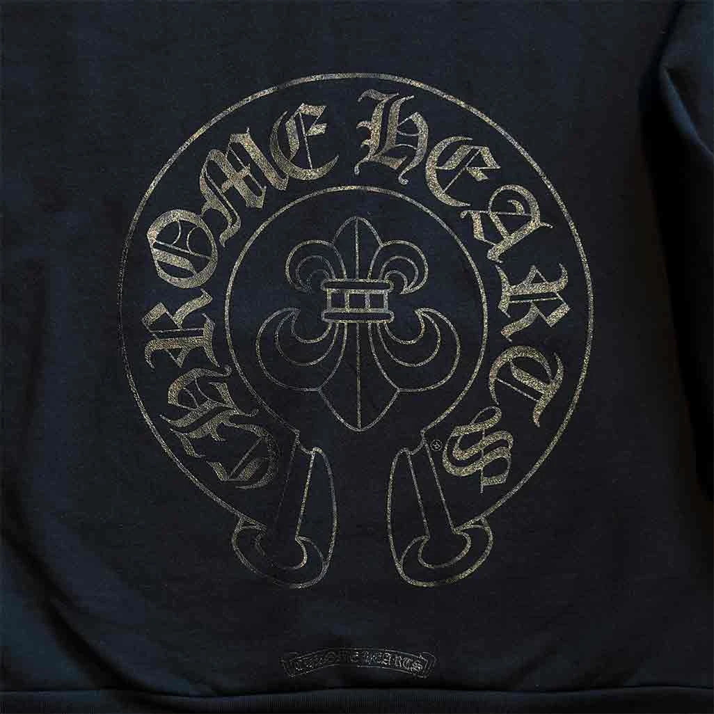Chrome Hearts Cannes Black Fleur Hoodie front