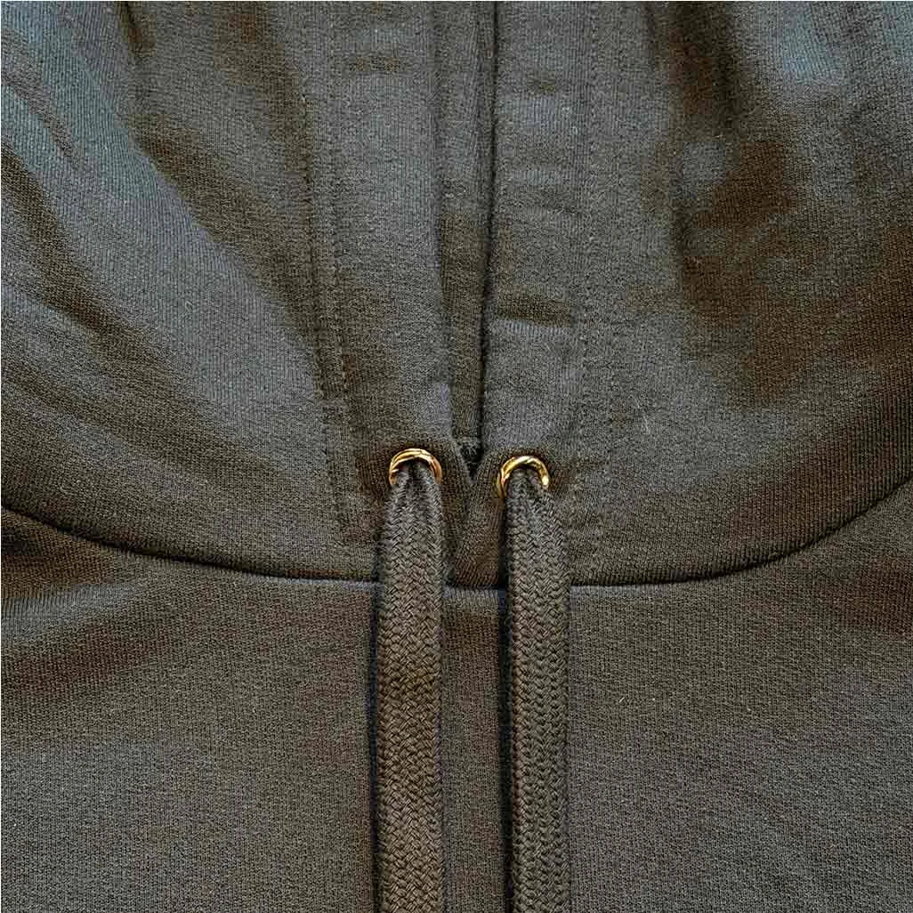 Black Chrome Hearts hoodie signature logo detail