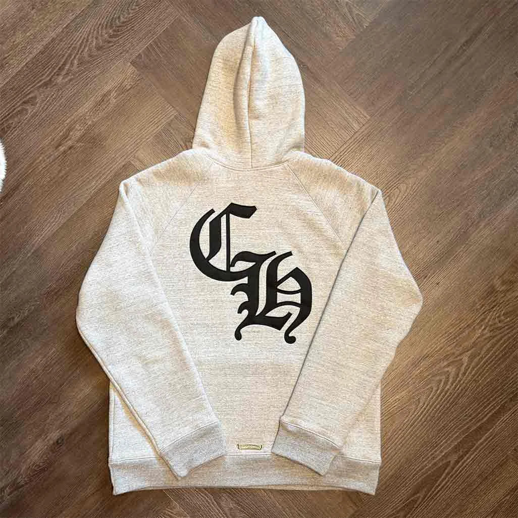 Chrome Hearts hoodie kangaroo pocket and hood branding