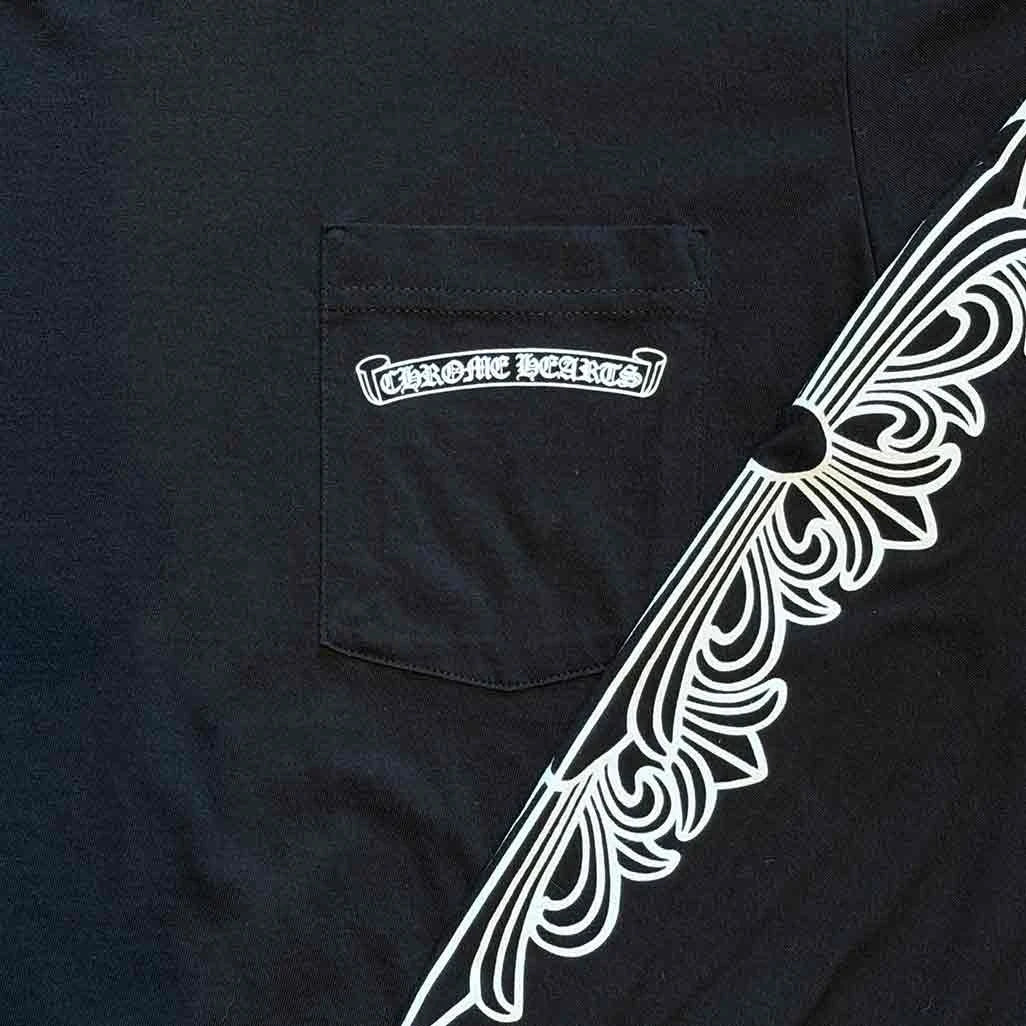 Chrome Hearts Floral Aspen Long Sleeve T-Shirt Black