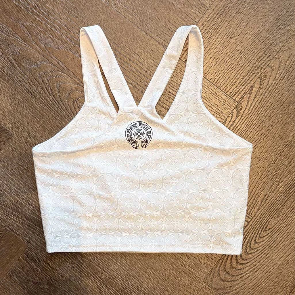 Chrome Hearts White Monogram Tennis Tank Top