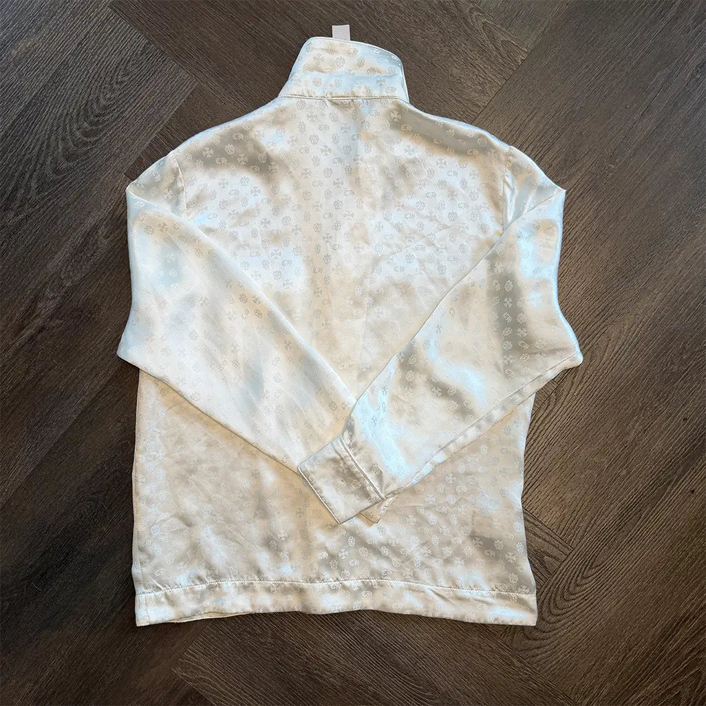 Chrome Hearts Silk White Monogram Pyjama Top