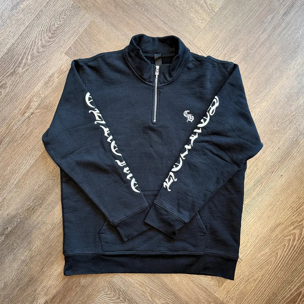 Chrome Hearts Sleeve Logo Slo Ride Quarter Zip 'Black'