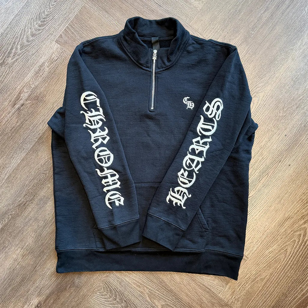 Chrome Hearts Sleeve Logo Slo Ride Quarter Zip 'Black'