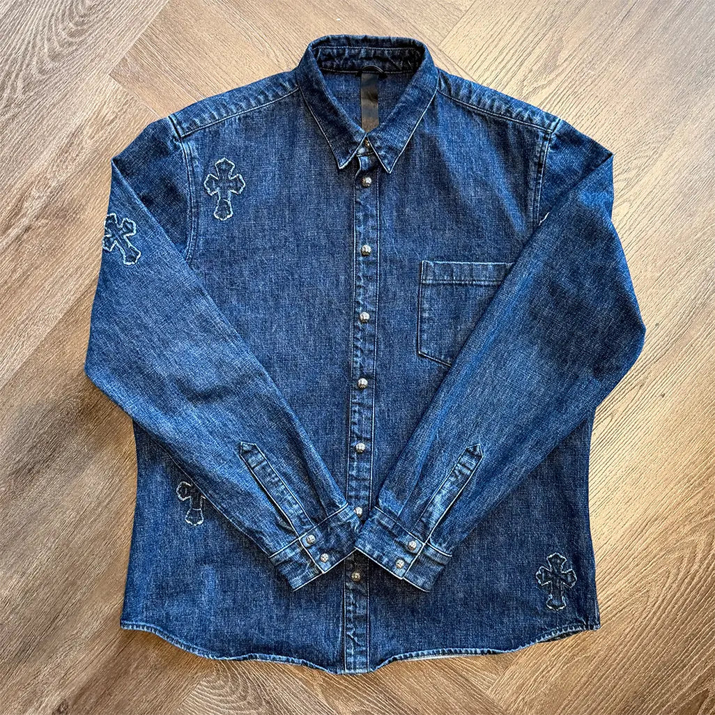 Chrome Hearts Loose Ends Denim Shirt