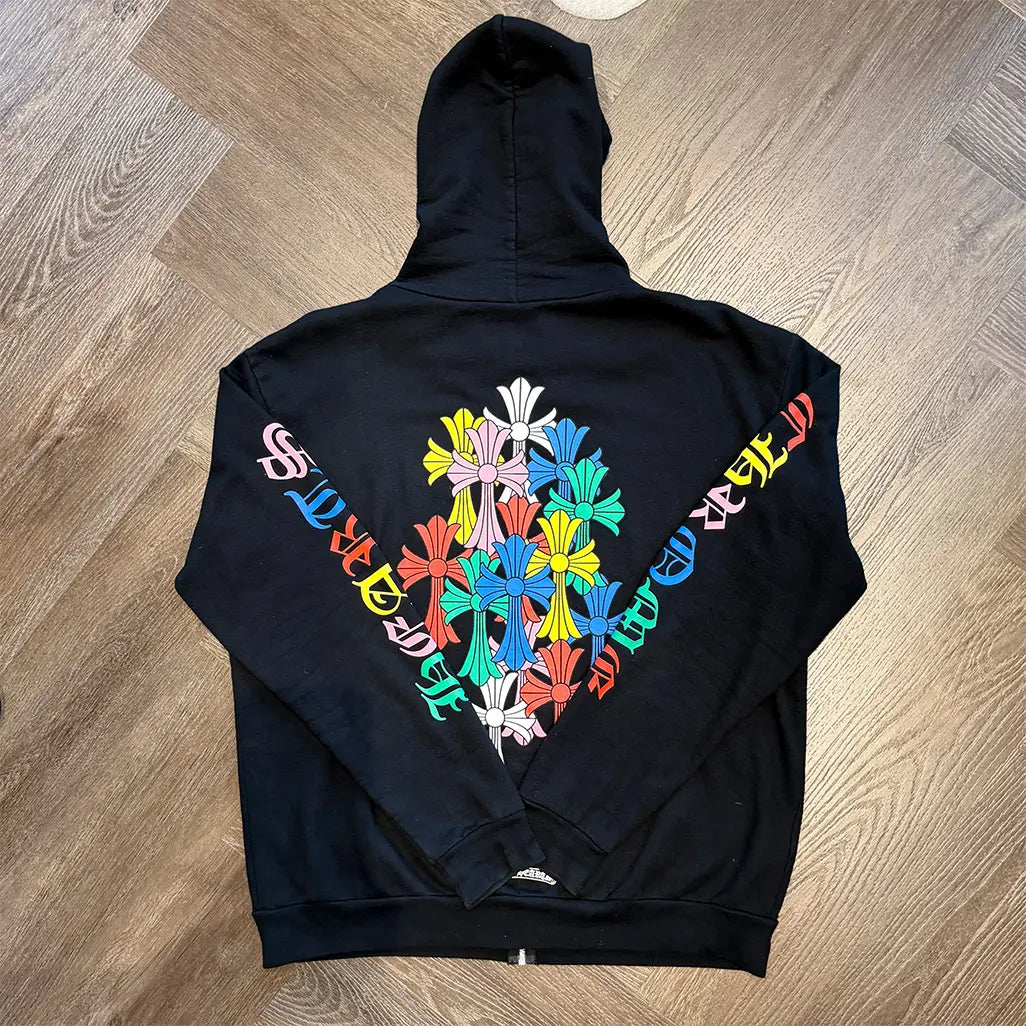 Chrome Hearts Multi Color Cross Cemetery Hoodie