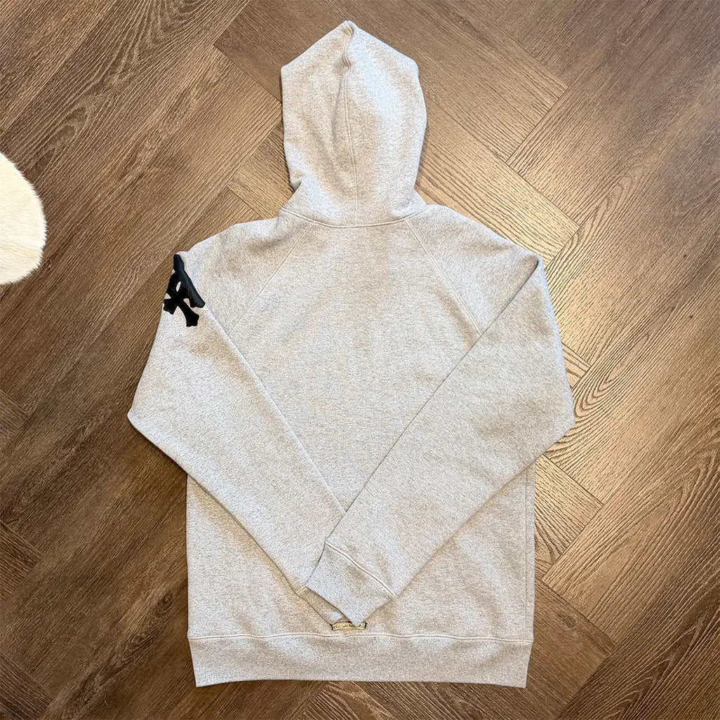 Chrome Hearts Paper Jam Cross Hoodie 'Heather Grey'