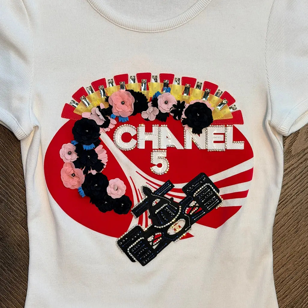 Chanel 3D Flower T-Shirt