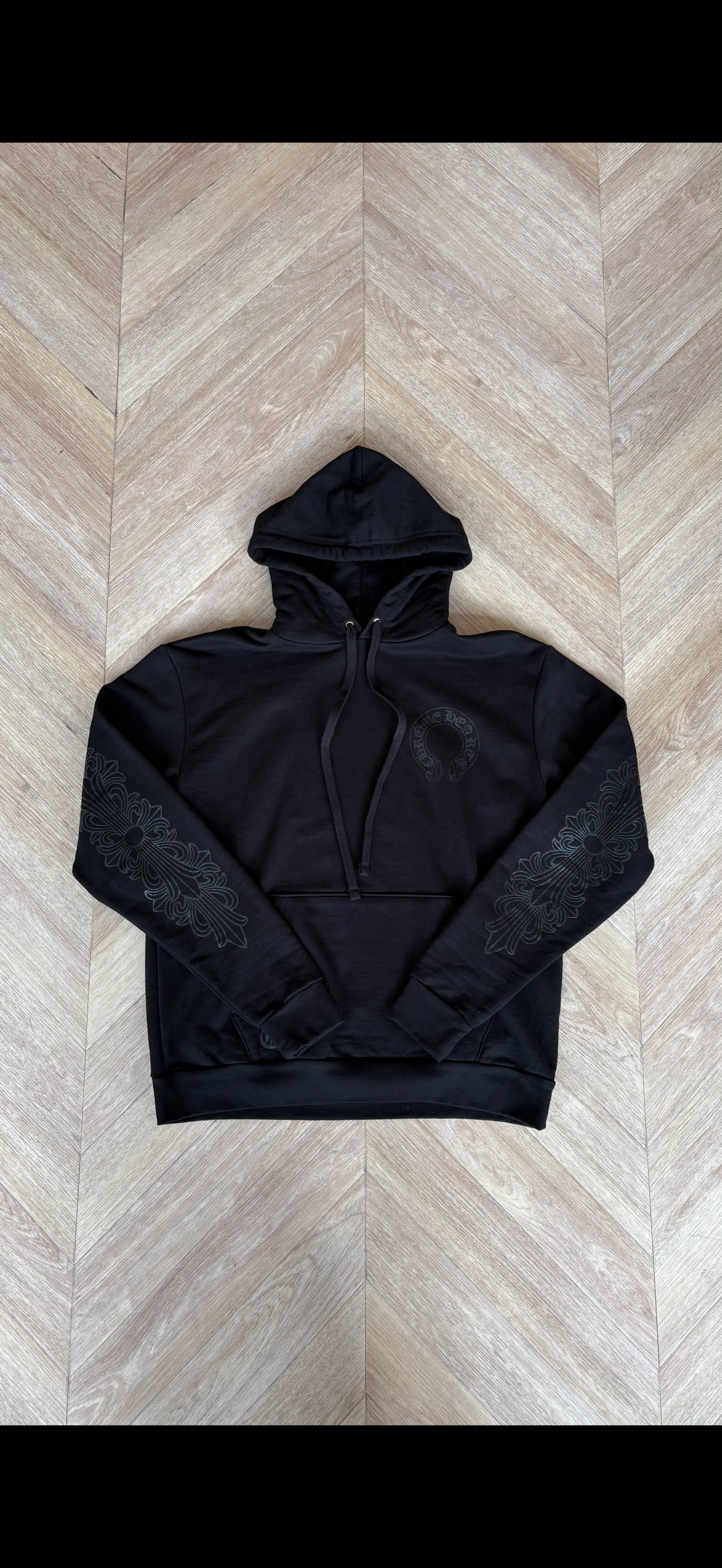 Chrome Hearts Black Floral Hoodie