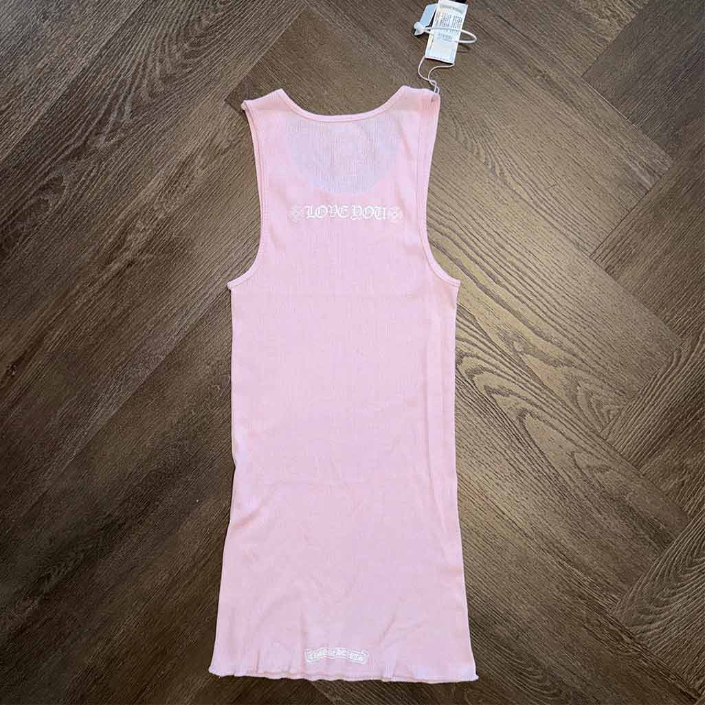 Chrome Hearts Pink 'Love You' Tank Top